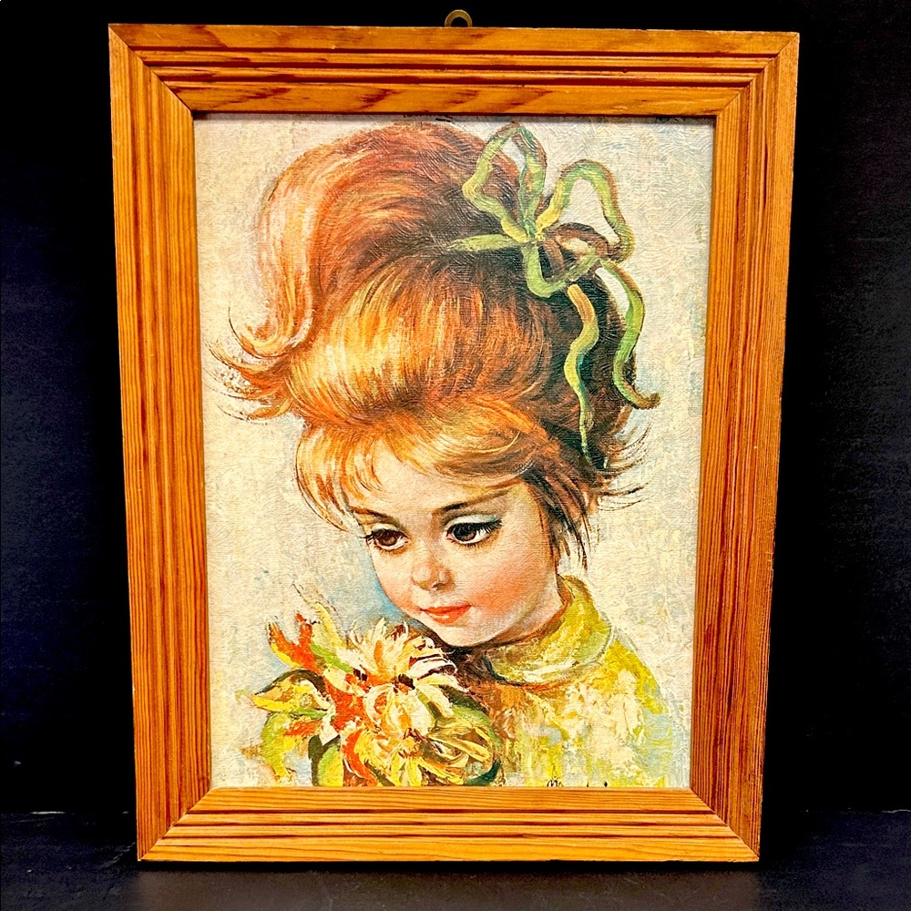 Vintage 1960’s fine art print by Bellman “Honey Bun” by Medeiros